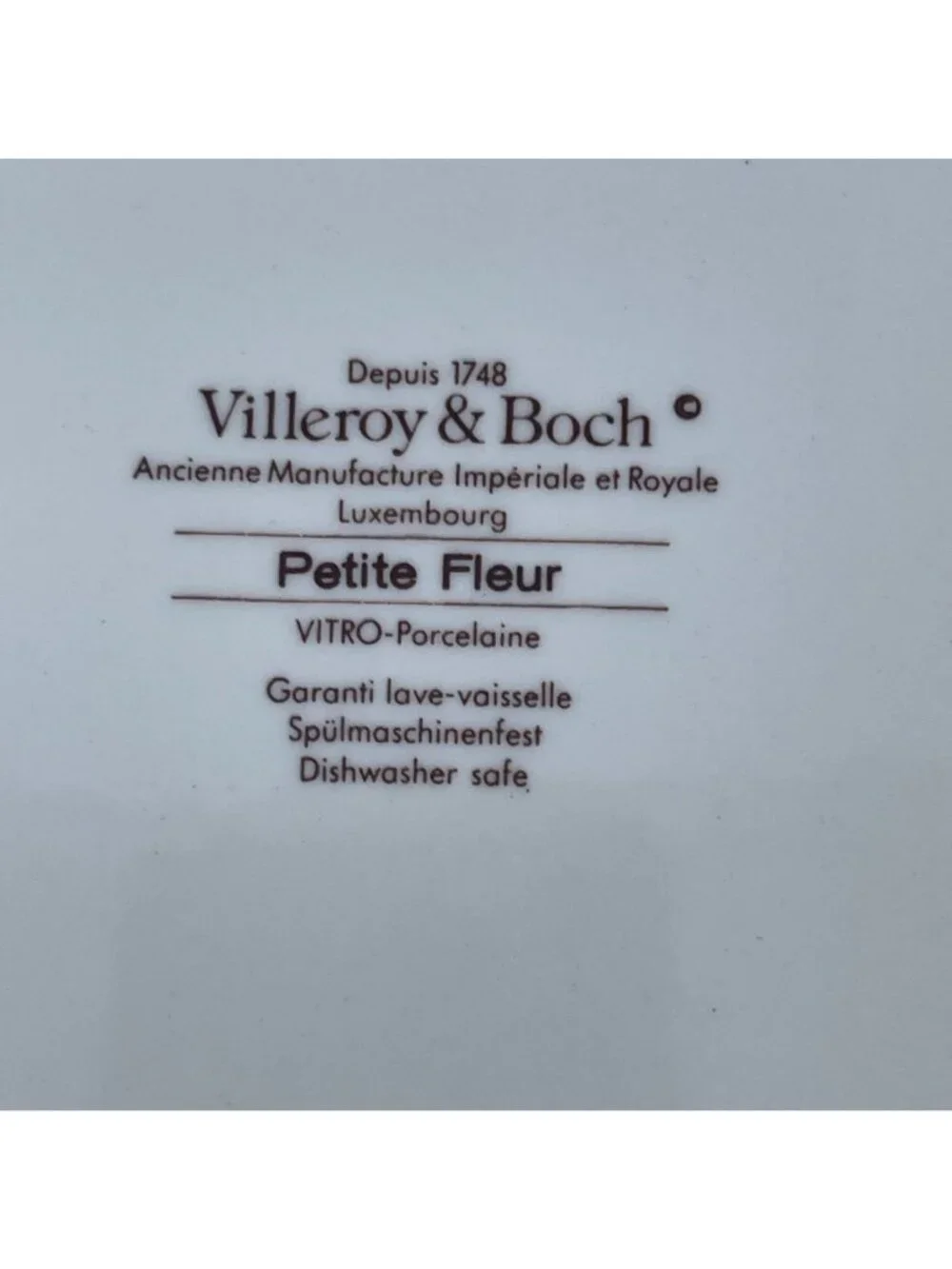 villeroy & boch petite fleur porcelain salad plates set of 4 floral scalloped ed